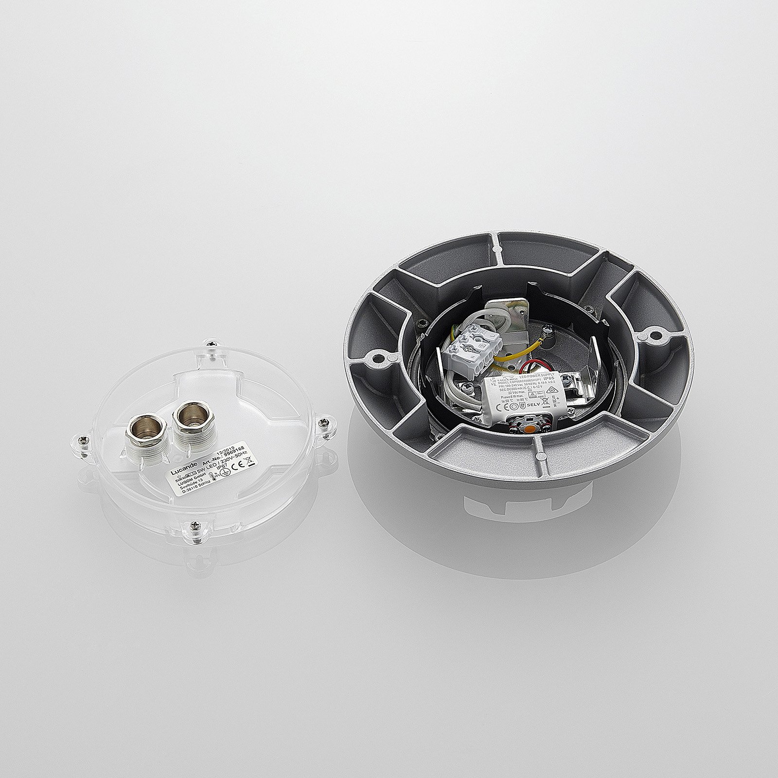 Jeffrey LED Focos de Embutido Exterior Silver - Lucande