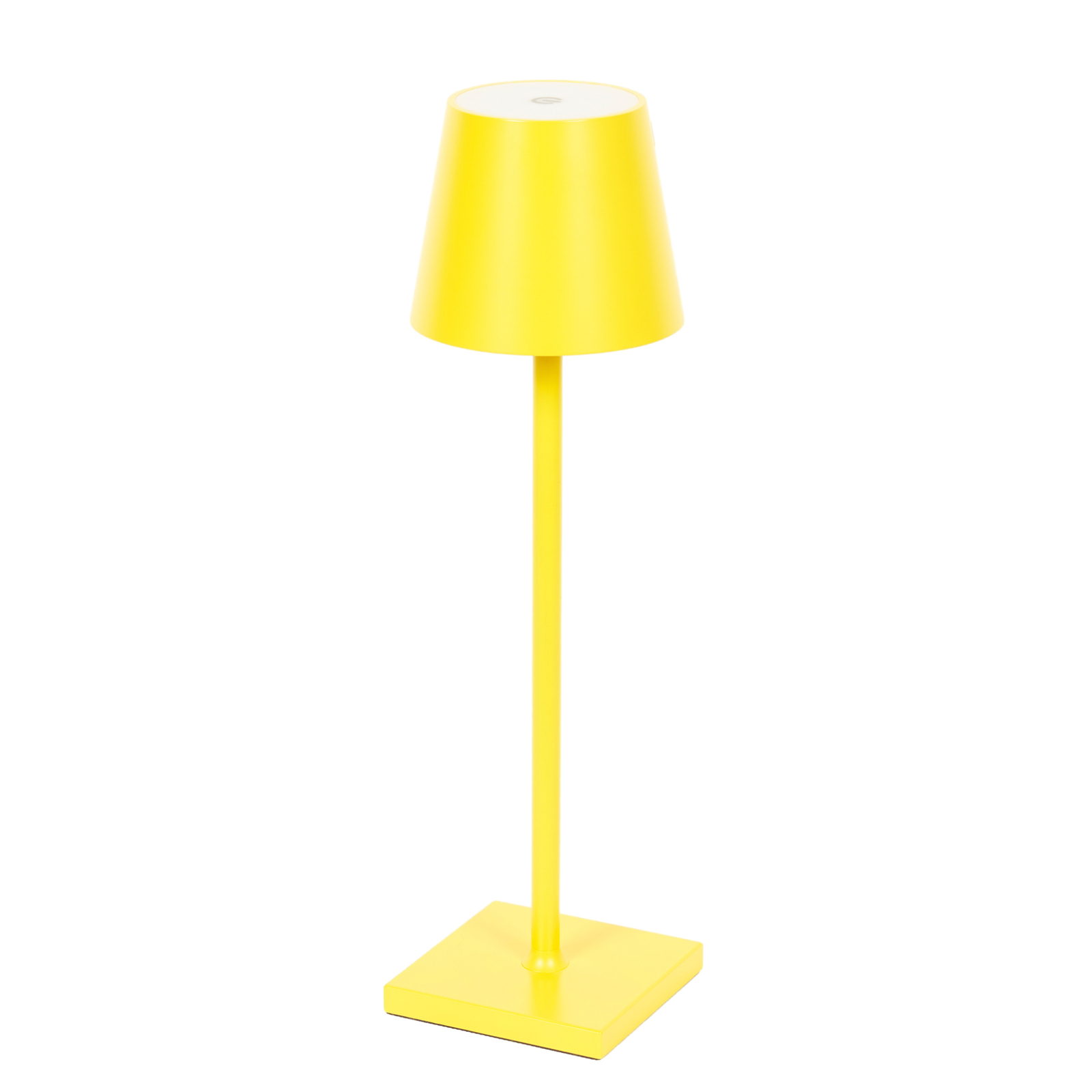 Lindby Janea stolová LED lampa s batériou žltá