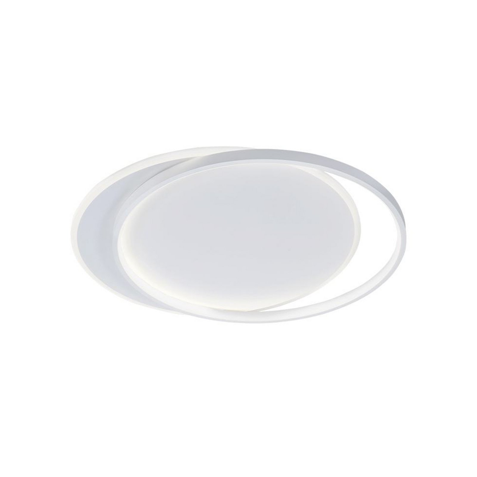 Lámpara LED de techo Evelyn, blanca, longitud 55 cm, metal