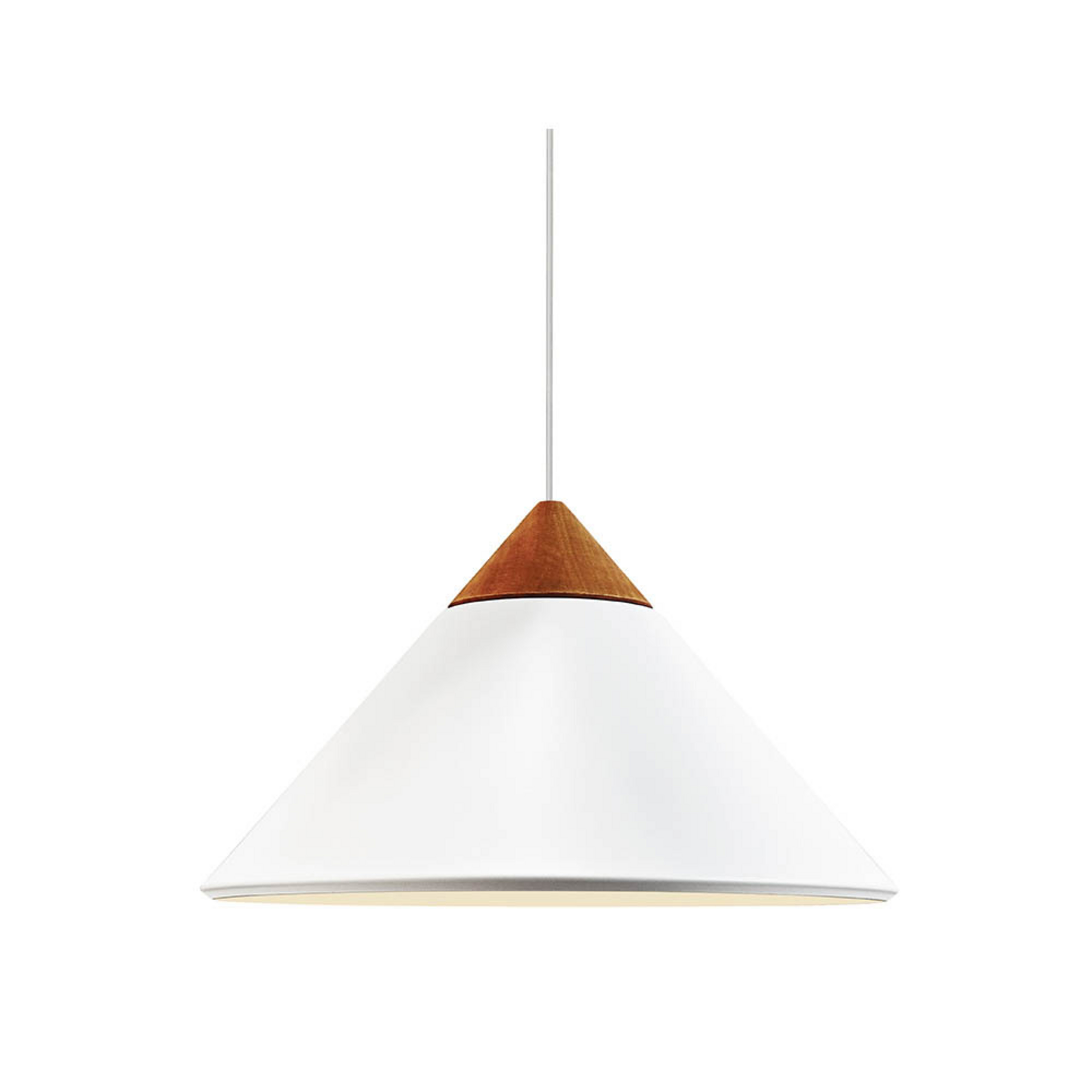 Pendellampe Kinto, weiß, Ø 40 cm, Metall