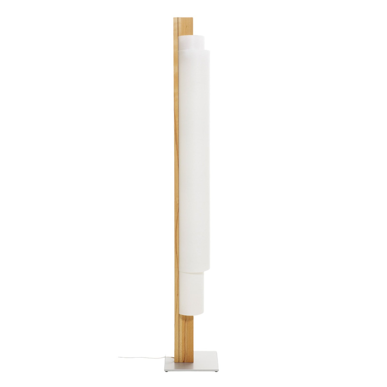 Stele LED floor lamp in beech heartwood