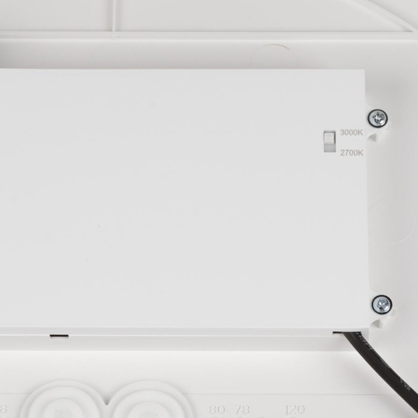 SLV LED-kattovalaisin Decona, Ø 42 cm, valkoinen,  metalli, CCT