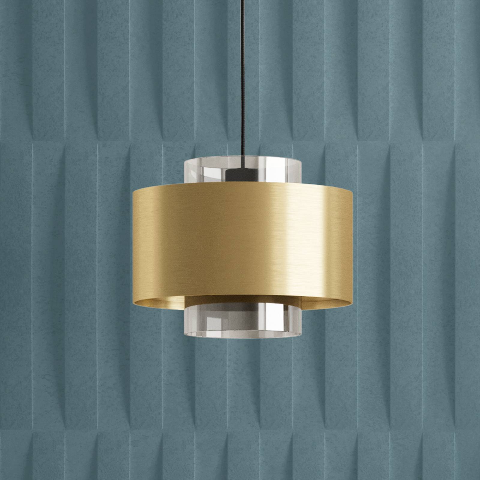 Suspension Stars of Light Dugla, couleur or, Ø 28 cm, E27