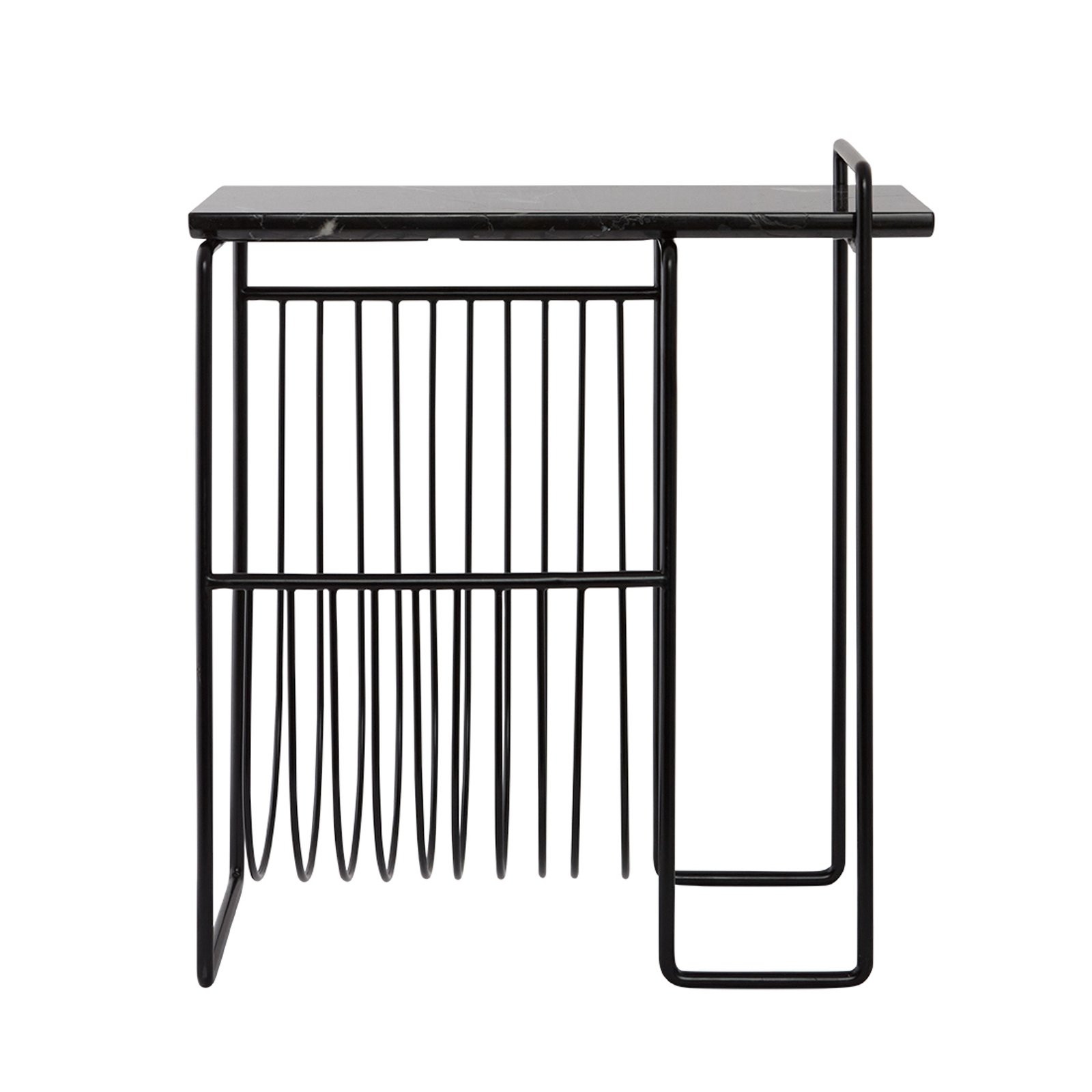 AYTM porte-revues Sino, table d'appoint, noir