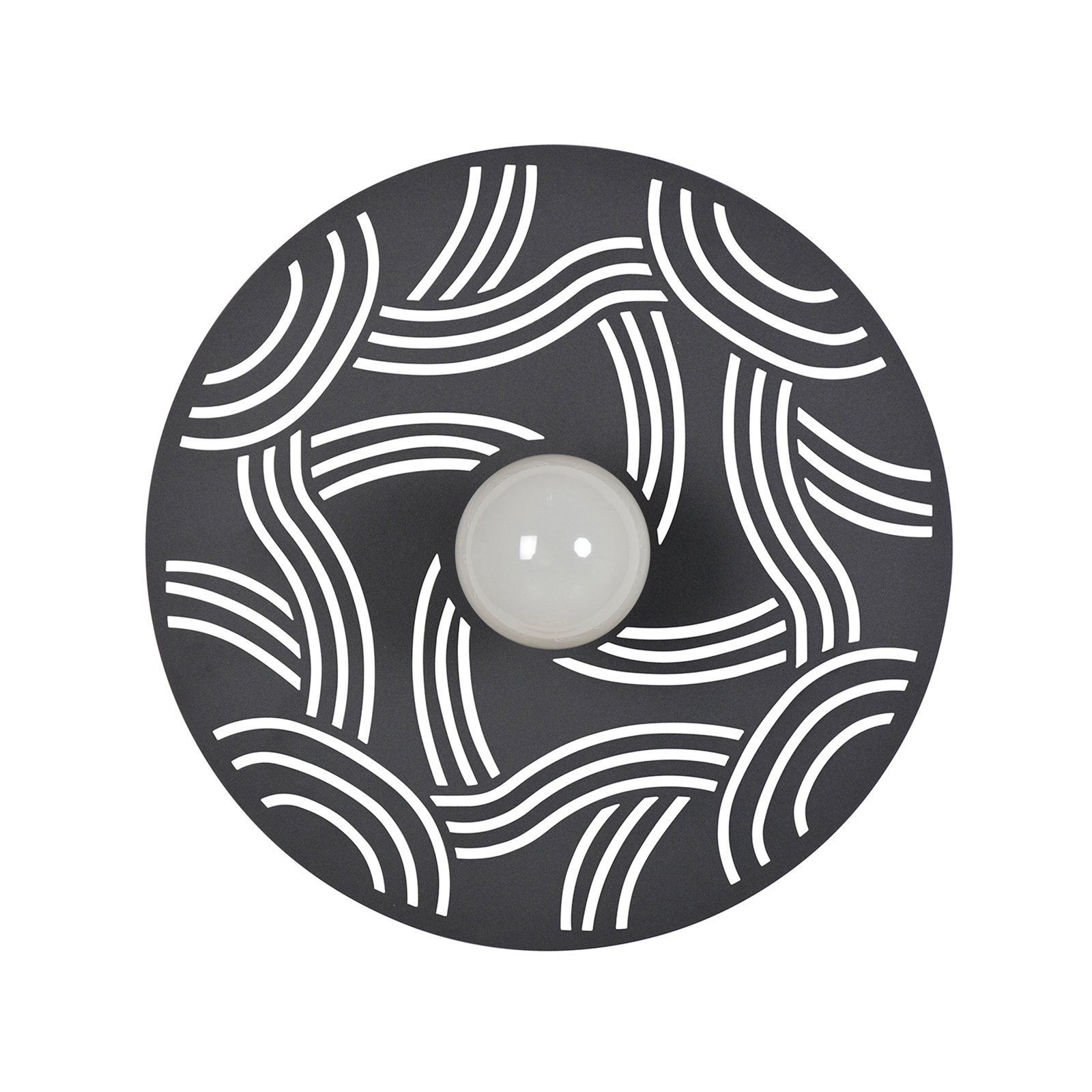 Ariane Wandleuchte, Ø 40 cm schwarz - MARKET SET