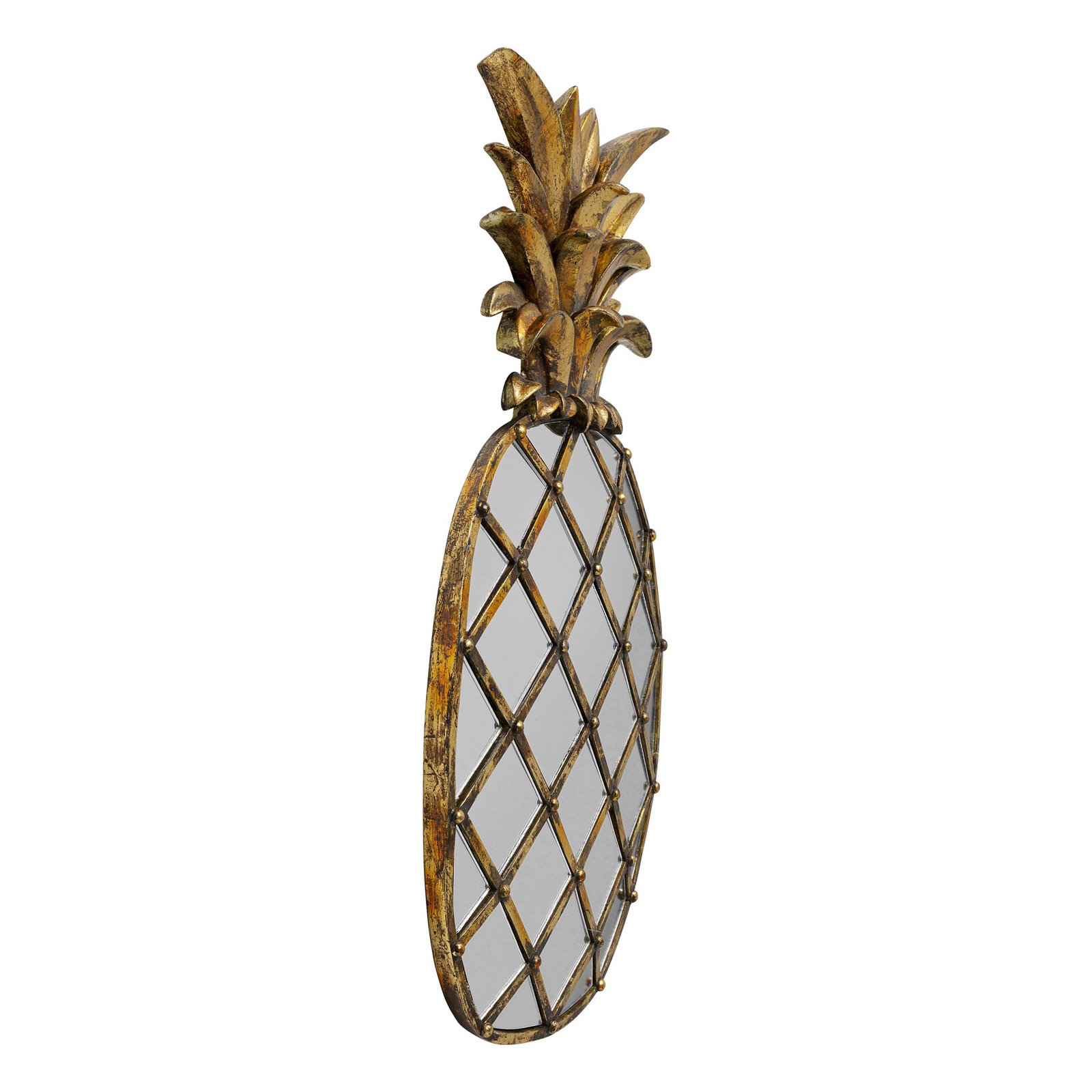 KARE wandobject Pina Spiegel, polyresin, glas, 50 cm, goud