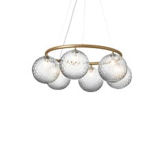 Miira 6 Circular Chandelier Brass/Optic - Nuura