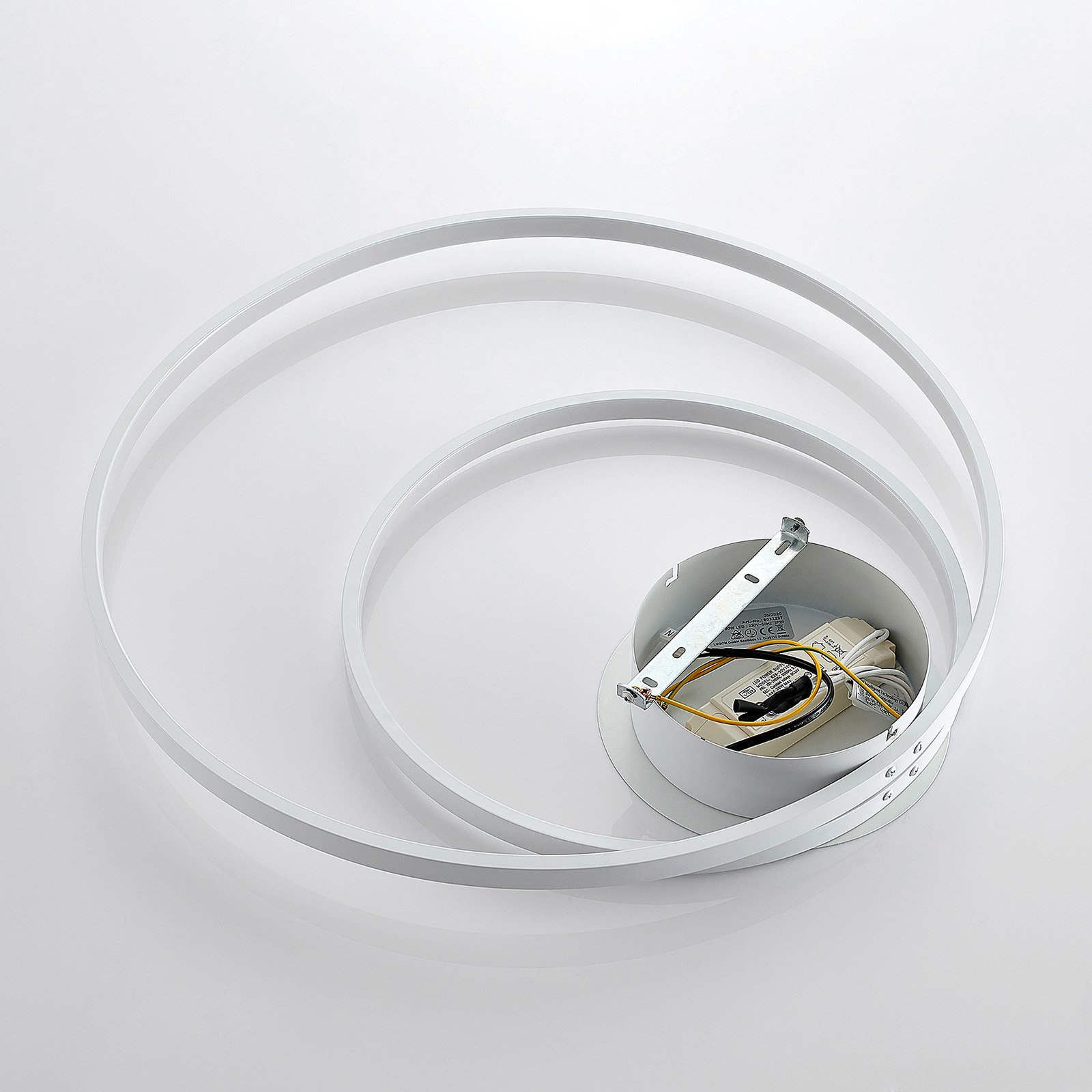 Lindby Nerwin plafoniera LED rotonda, bianca