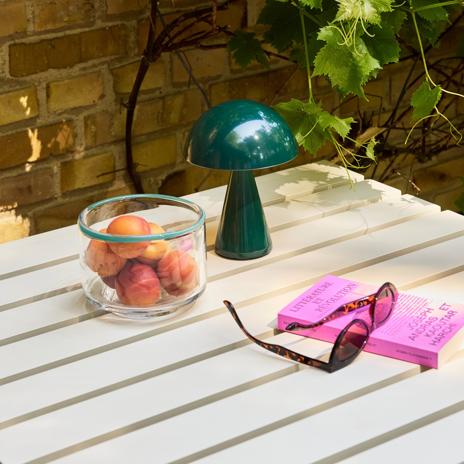 Tavolo da pranzo beige, lunghezza 80 cm - Hübsch