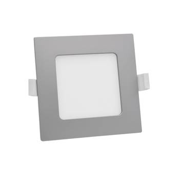 Prios Helina LED-downlight, IP44, dimbar sølv