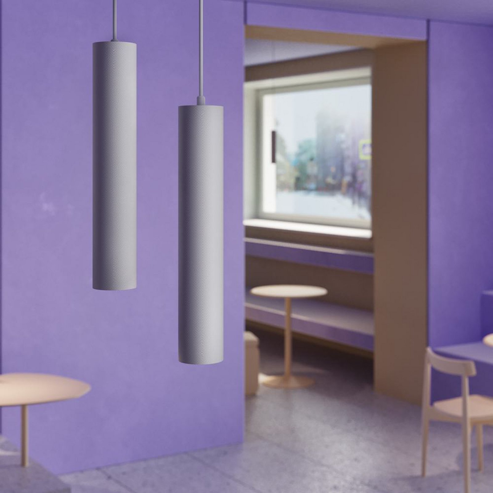 Żyrandol ARTISAN, biała, Ø 5,4 cm, metal, GU10