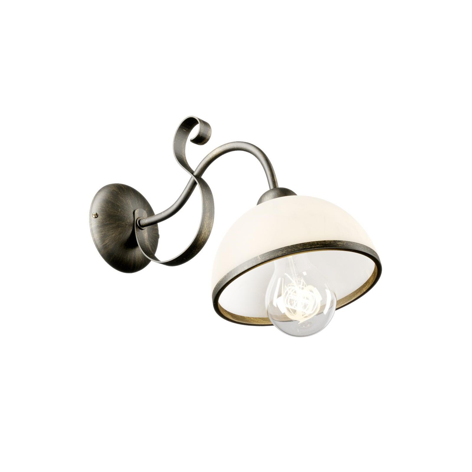 Antica wall light in country house style, 1-bulb