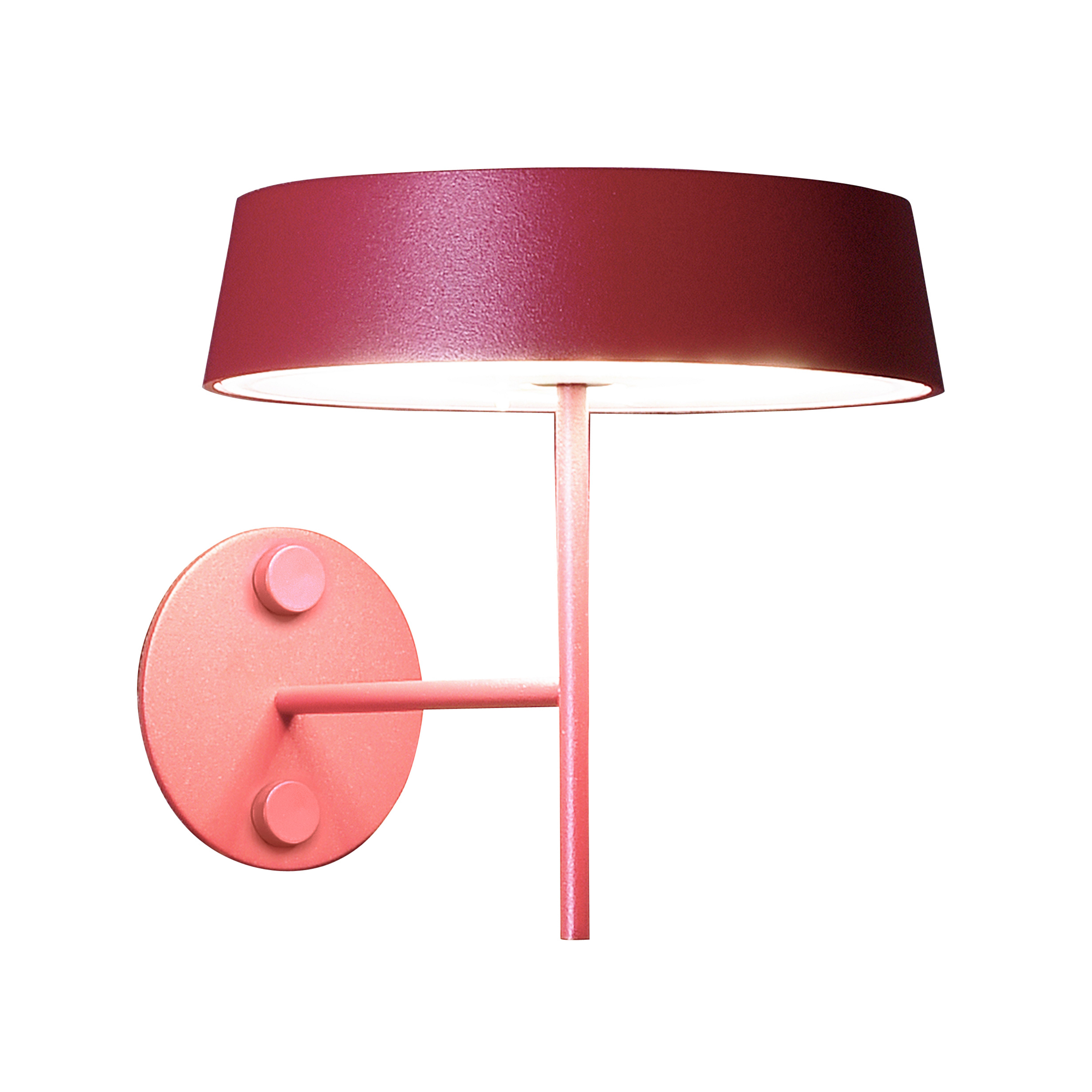 Applique LED Miram à batterie dimmable rouge rubis