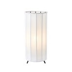 Lampada da tavolo Hikari, Ø 14 cm, bianco/nero, tessuto/metallo