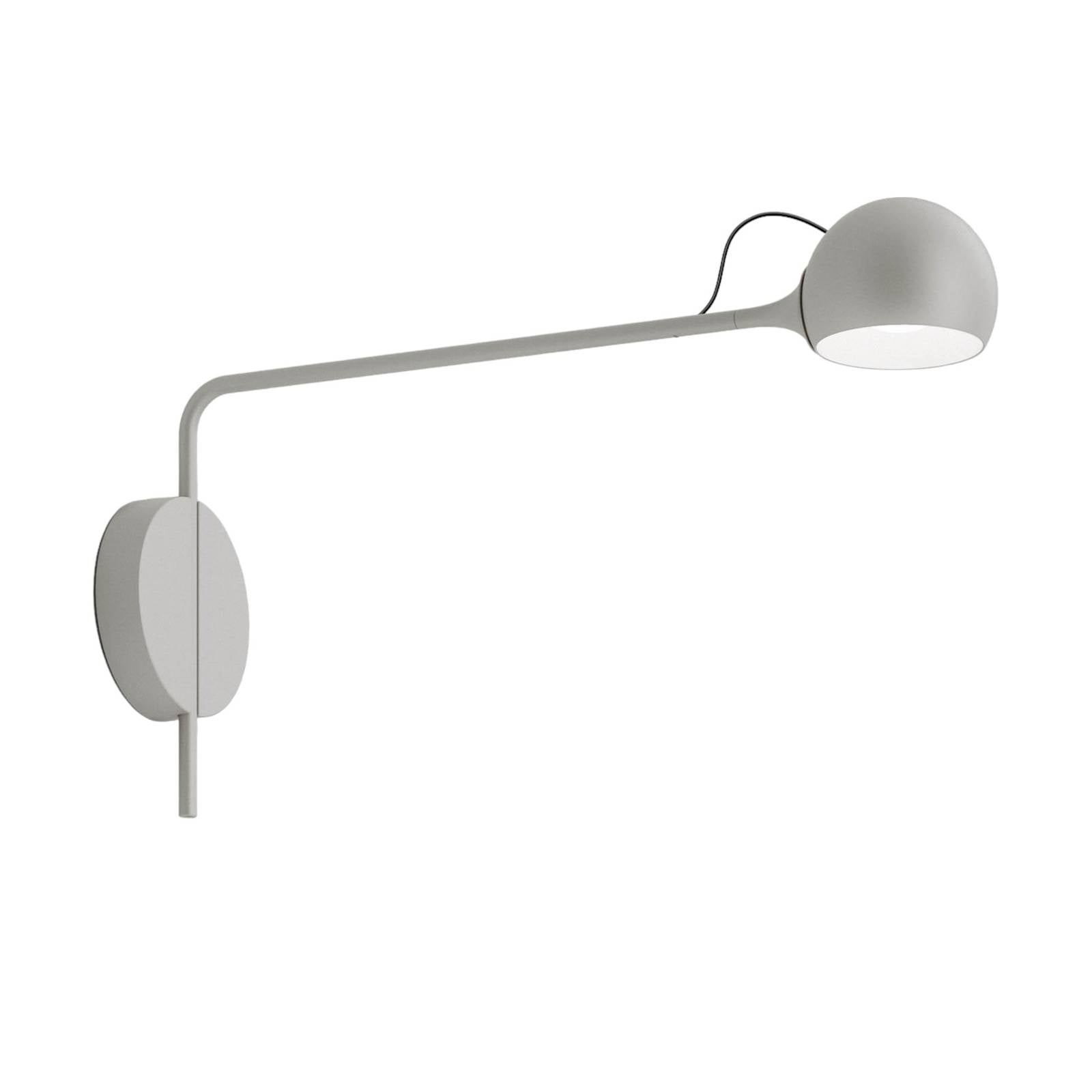 Artemide Ixa LED-Wandleuchte, Arm fix, weißgrau