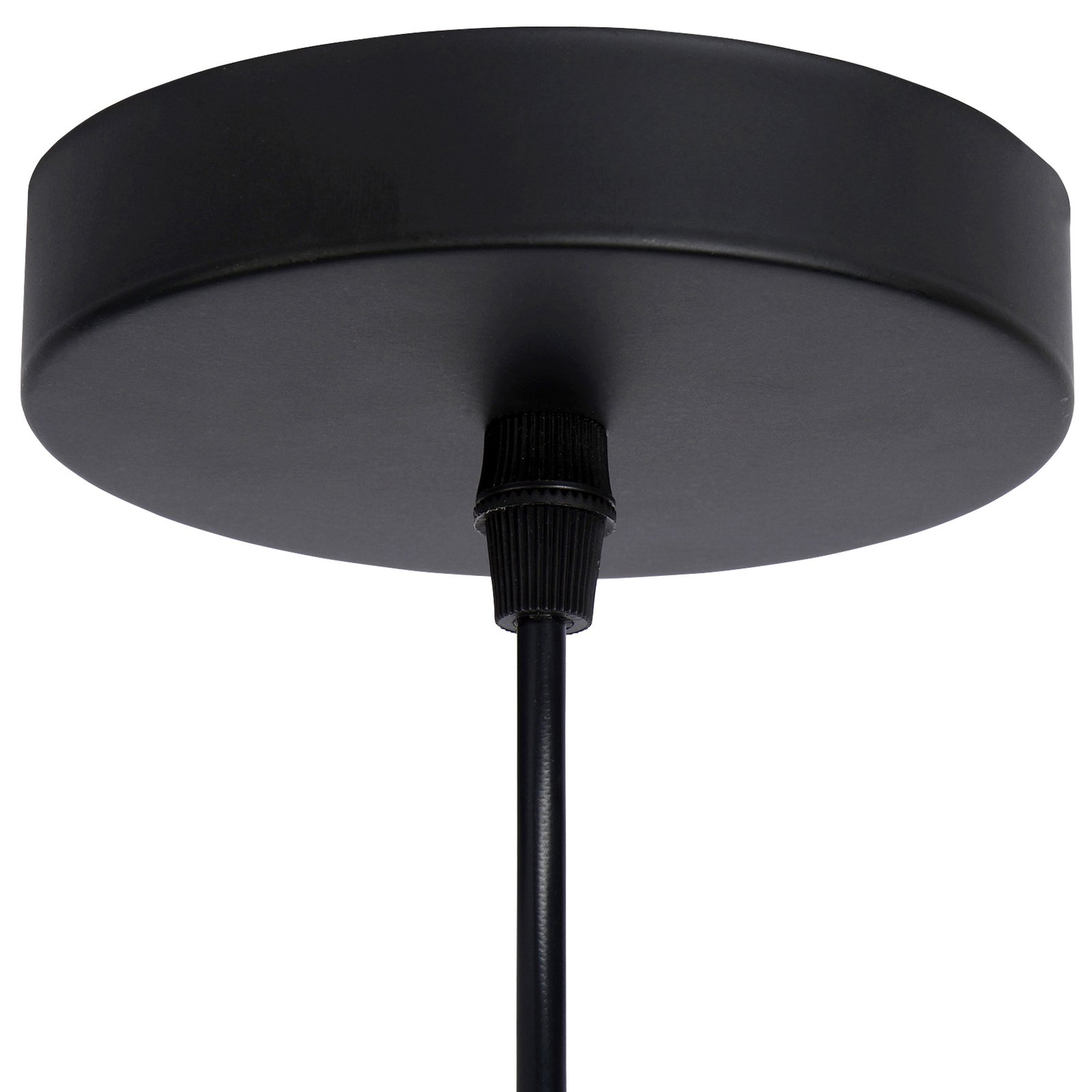 Mesh-pendellampa, enkel belysning, svart, Ø 22 cm