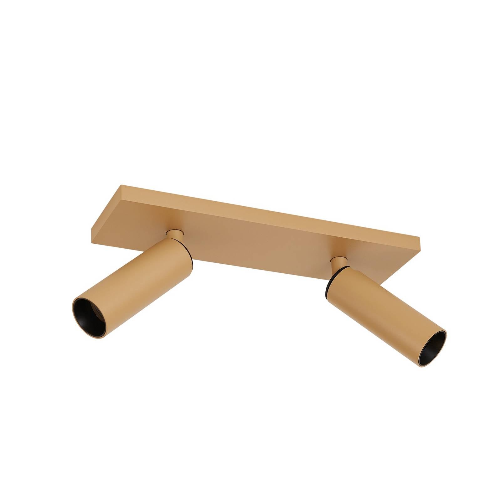 Arcchio Deckenspot Brinja Slim, coffee, 2-flg., GU10 MR11