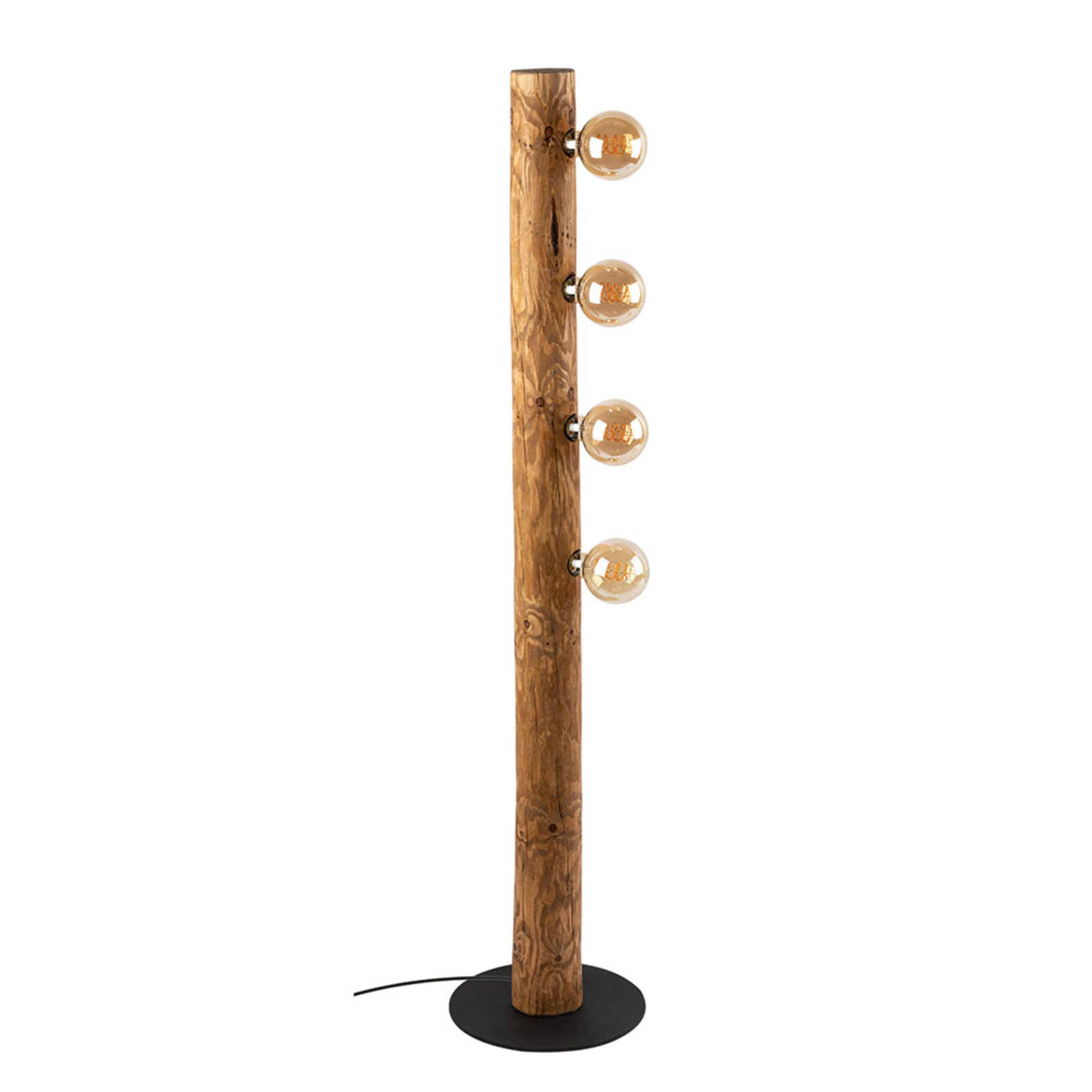 Envolight Beam vloerlamp 4-lamps dennenhout licht