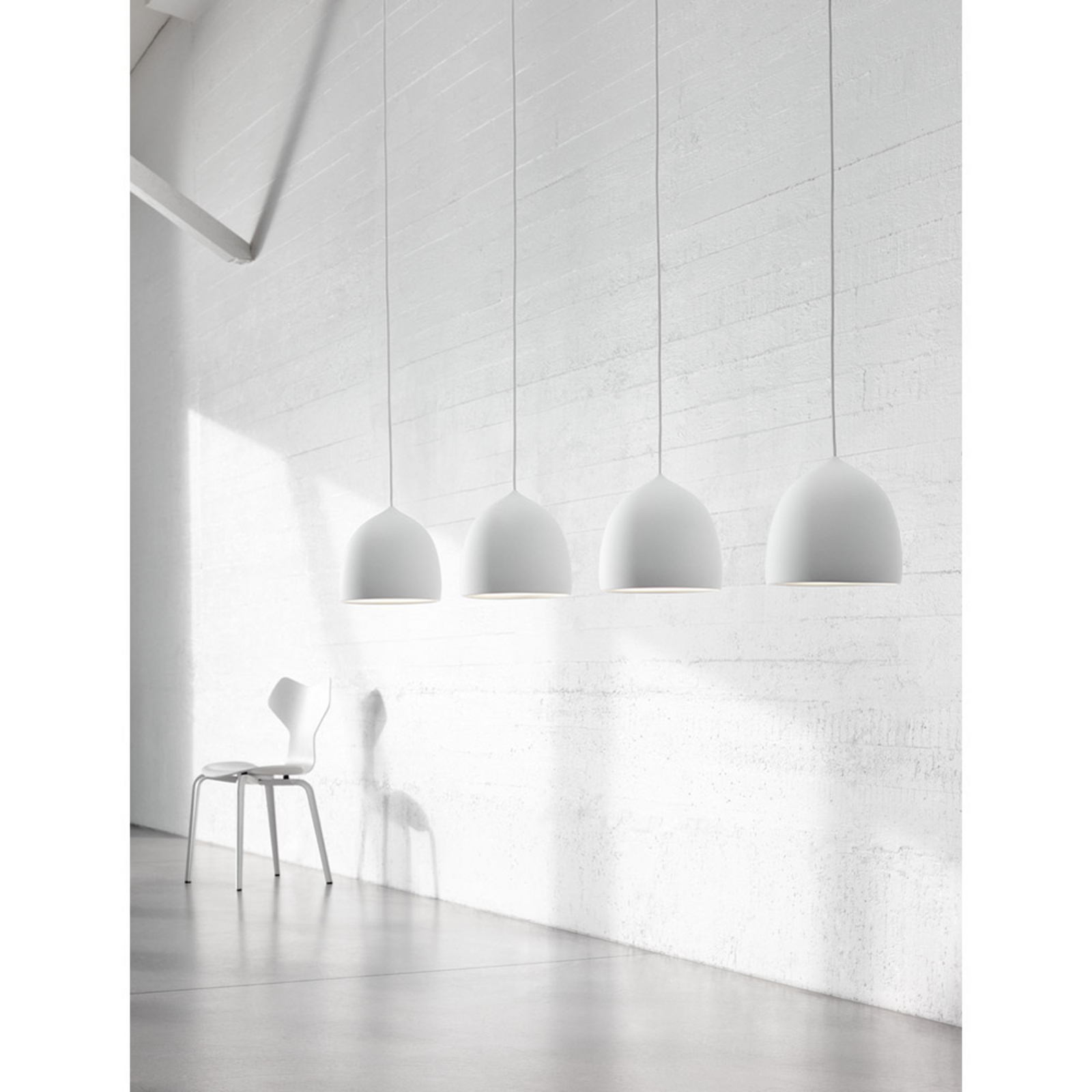 Suspence P1 Lustră Pendul Matte White - Fritz Hansen