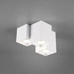 Fernando ceiling light, 3-bulb, matt white
