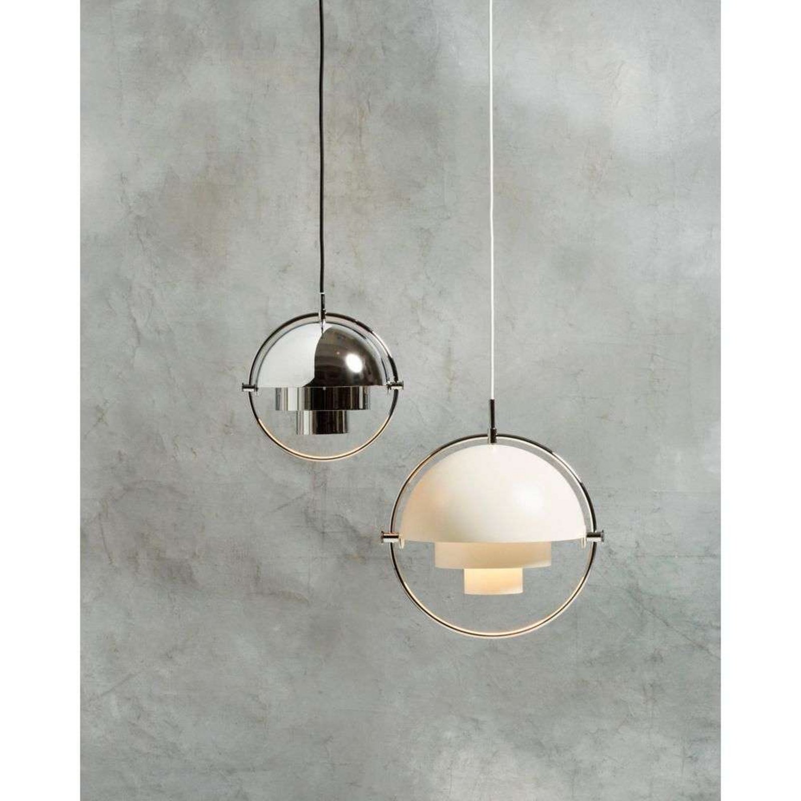 Multi-Lite Lustră Pendul S Brass/White - GUBI