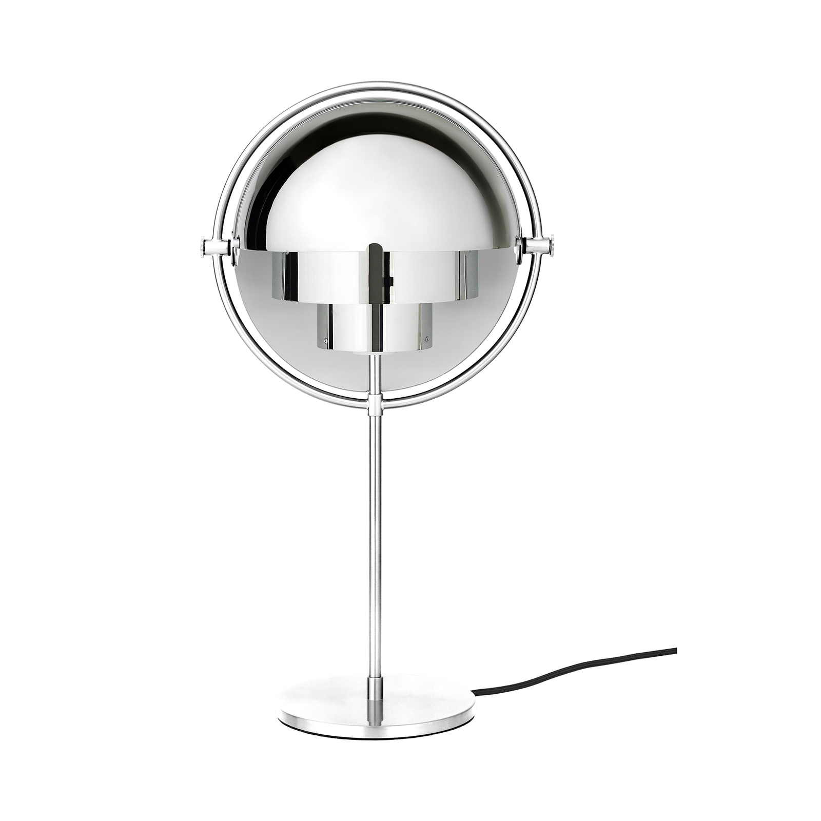 GUBI Tischleuchte Multi-Lite, Höhe 50 cm, Gestell chrom