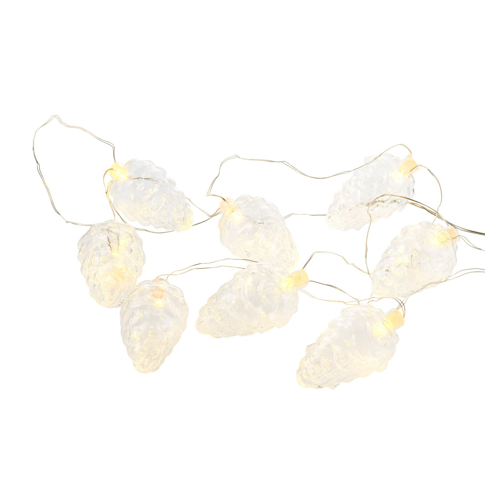 LED fairy lights Celina with battery operation, clear