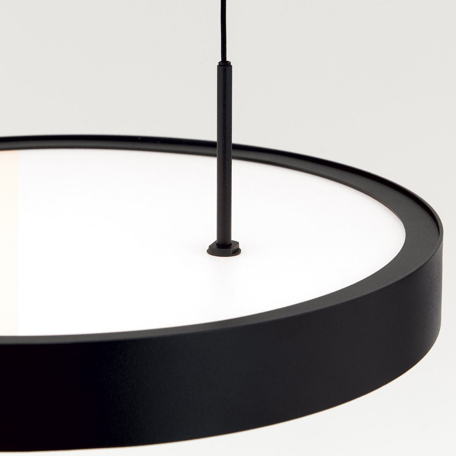 LED pakabinamas šviestuvas „Teide“, juodas, vienos lemputės, metalas, 2700 K