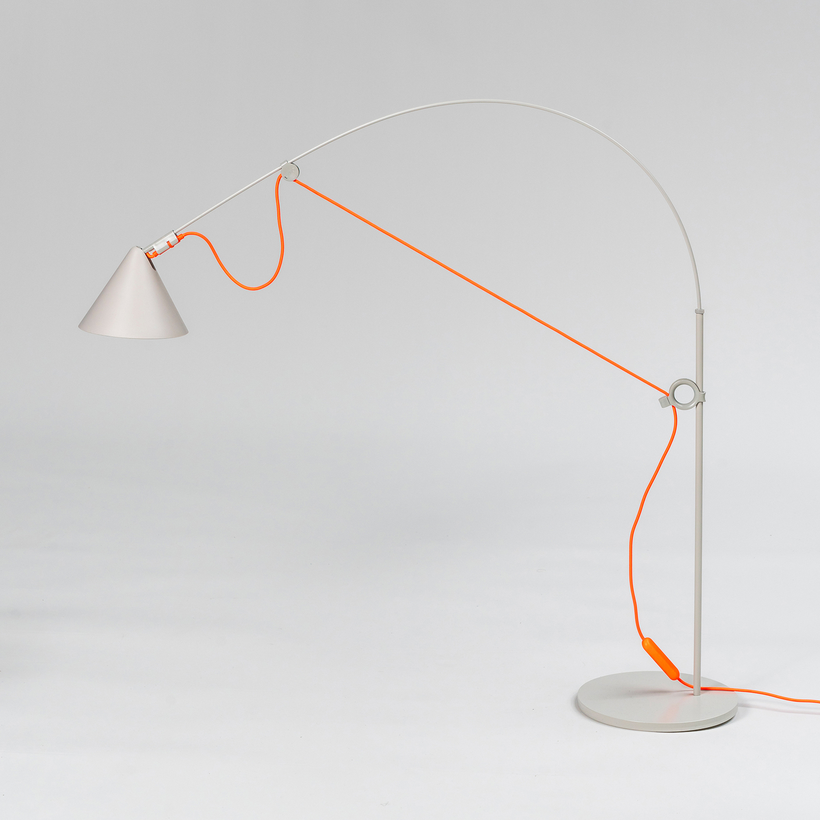 midgard AYNO S lampe de table grise/orange 4 000 K