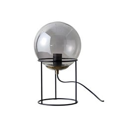Moon Tischleuchte Smoked Glass H34 Ø20 - DybergLarsen