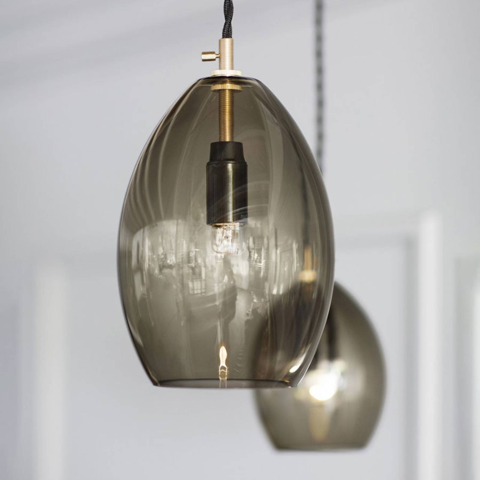 Northern Unika lampa wisząca szary dym, small