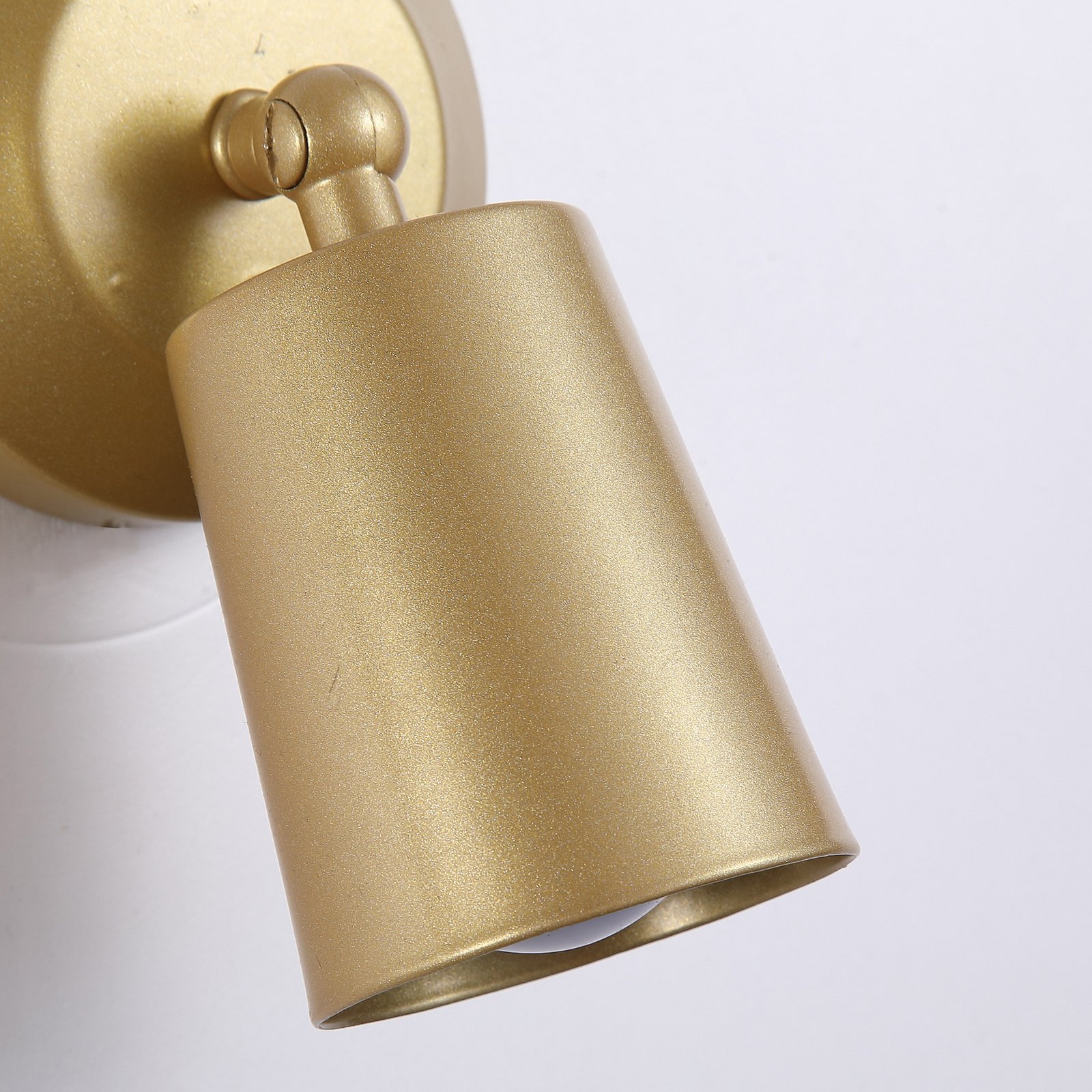 CONE LED rechargeable wall lamp, gold-coloured, width 10 cm, metal CONE LED rechargeable wall lamp, gold-coloured, width 10 cm, metal