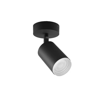 Fugato Unique Spot Plafonnier Bluetooth White/Color Amb. Black - Philips Hue