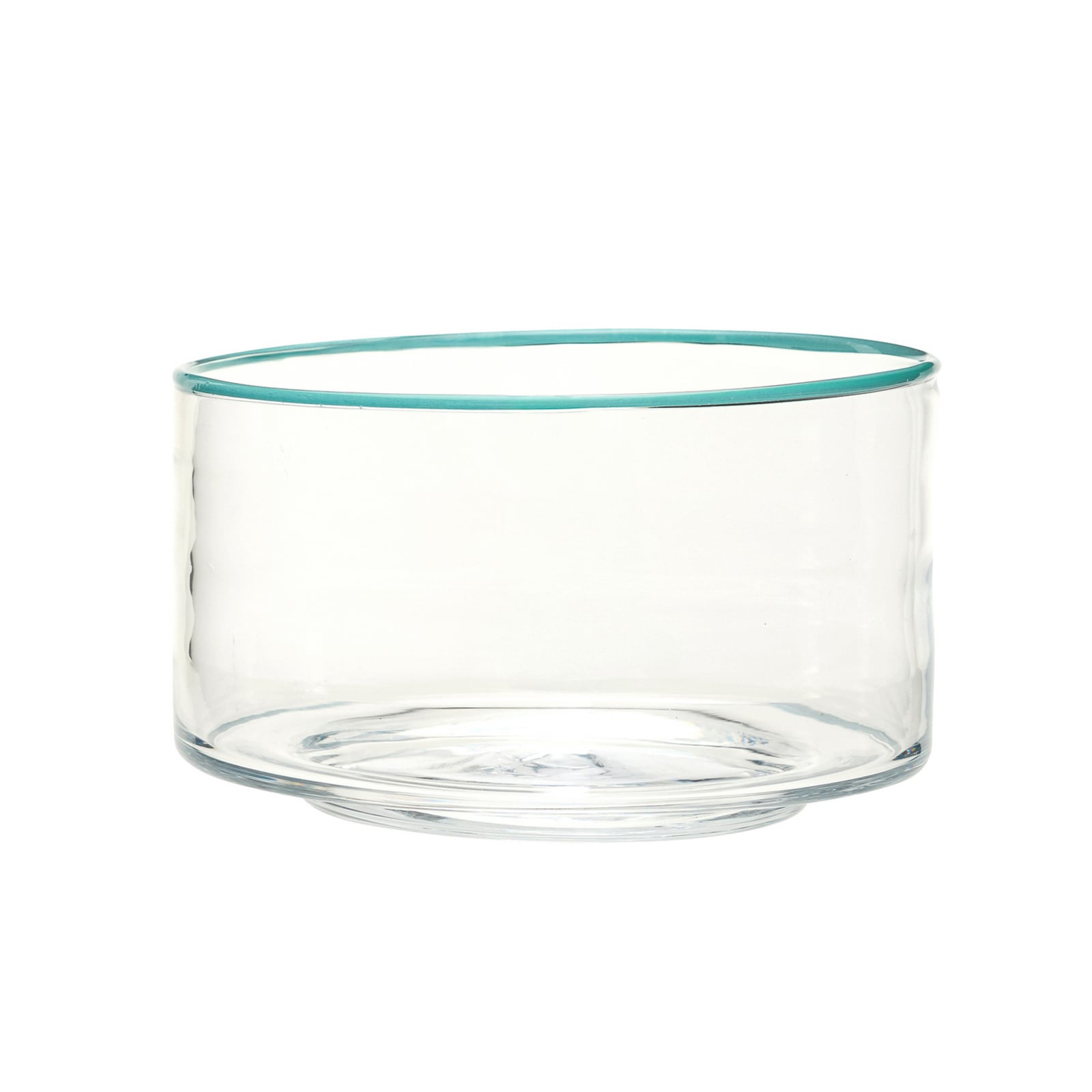 Ciotola Clea trasparente/verde Ø 30 cm in vetro - Hübsch