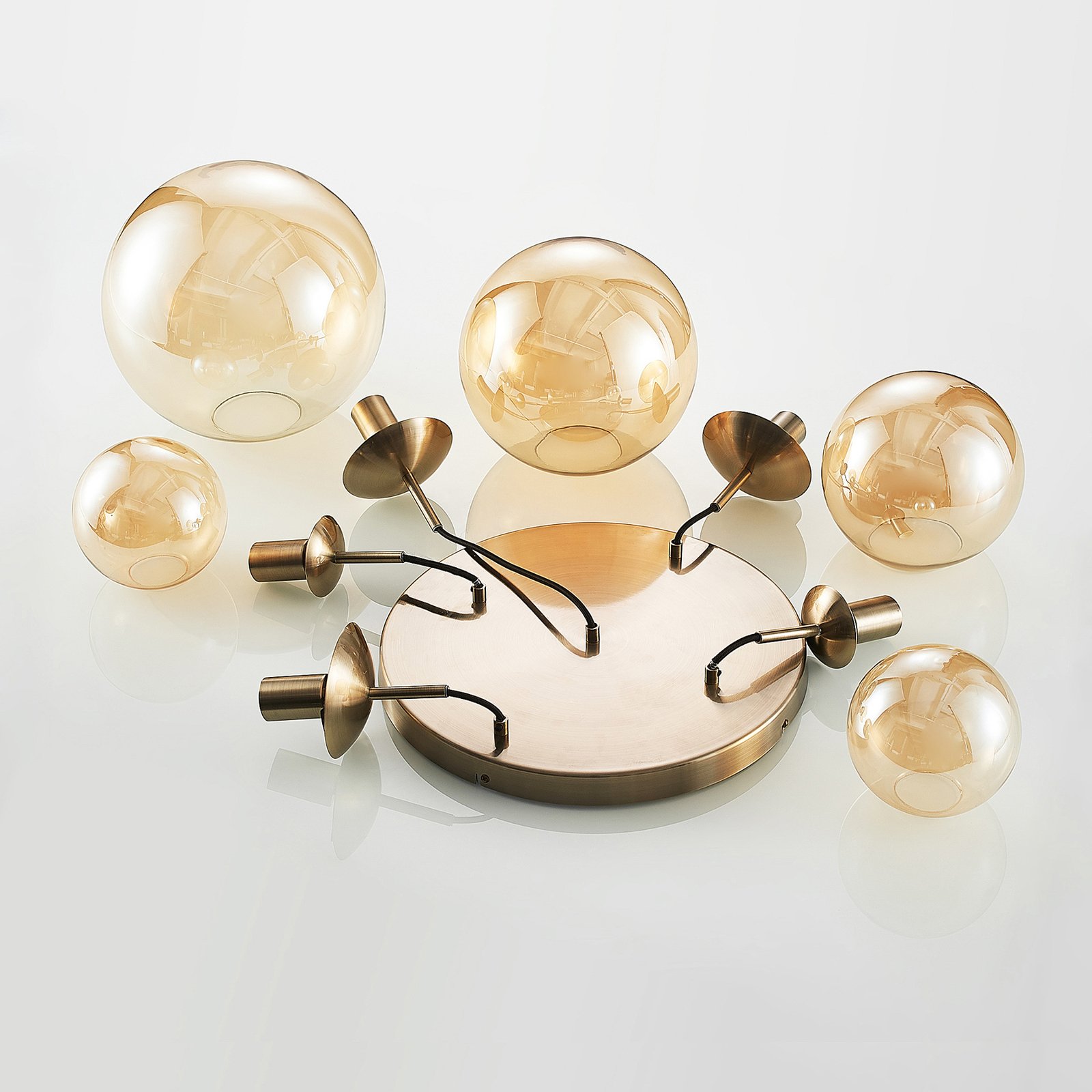 Teeja 5 Cluster Riippuvalaisin  Amber - Lindby