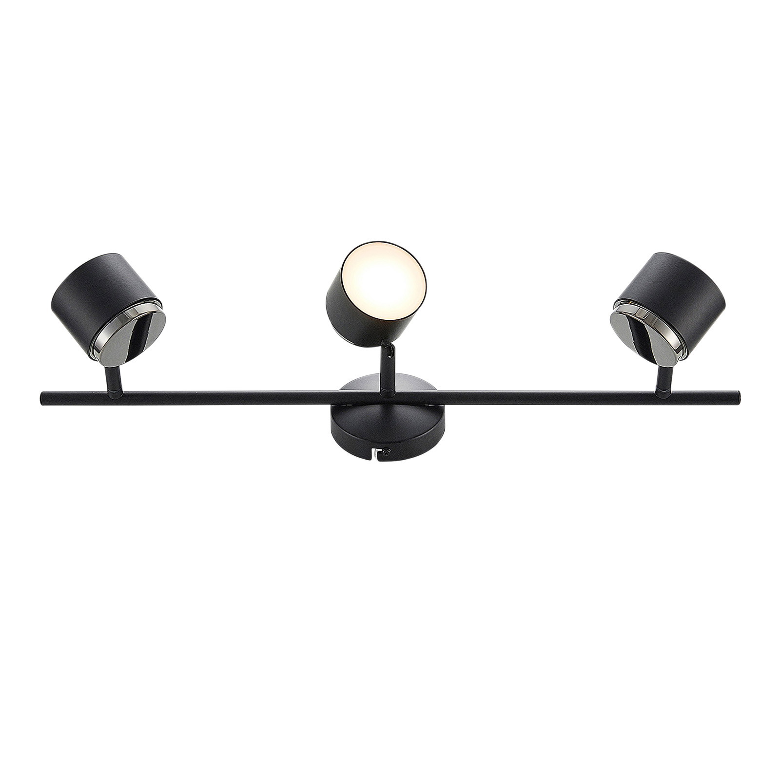 Lindby Marrie LED-Strahler, schwarz, 3-fl., Stange