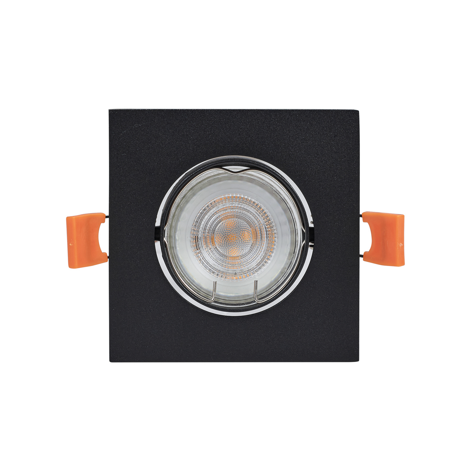 PRIOS inbouwlamp Fibur, zwart, 9 cm, GU10, set van 10 PRIOS inbouwlamp Fibur, zwart, 9 cm, GU10, set van 10