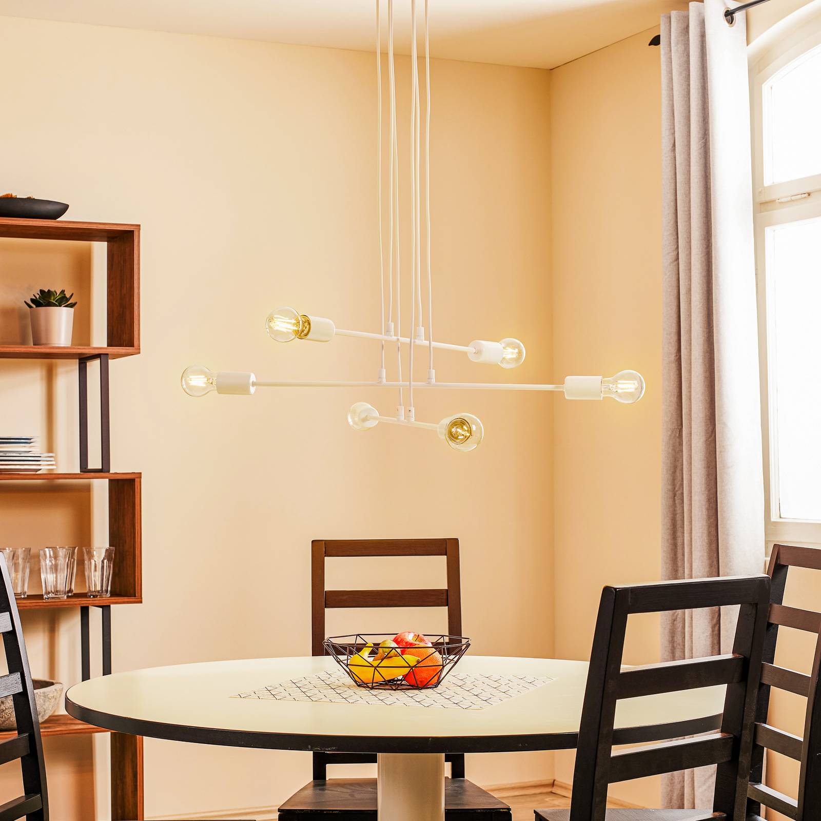 Euluna Pendant Light - Living / Dining Room - Hanging Light - dimmable - Modern - White