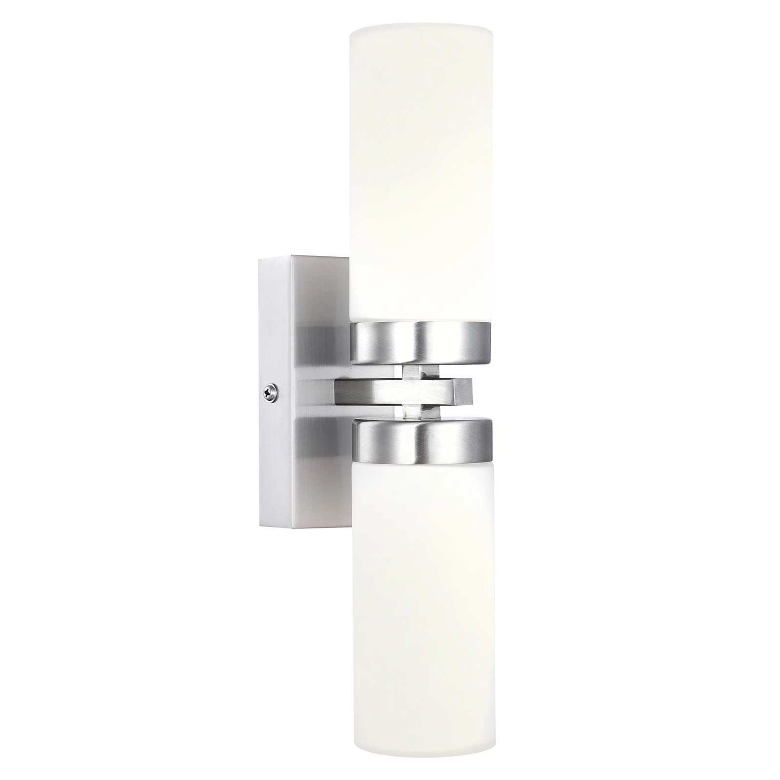 Applique Space, nickel, deux lampes, IP44