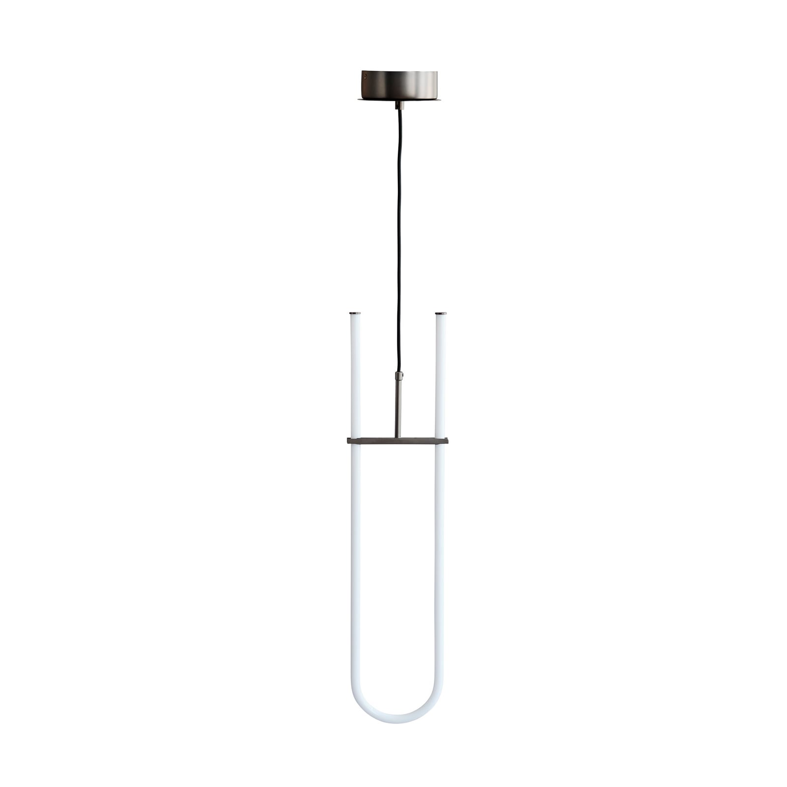 Zakrivljena LED viseća lampa, bijela/brončana, 70 cm - 101 Copenhagen