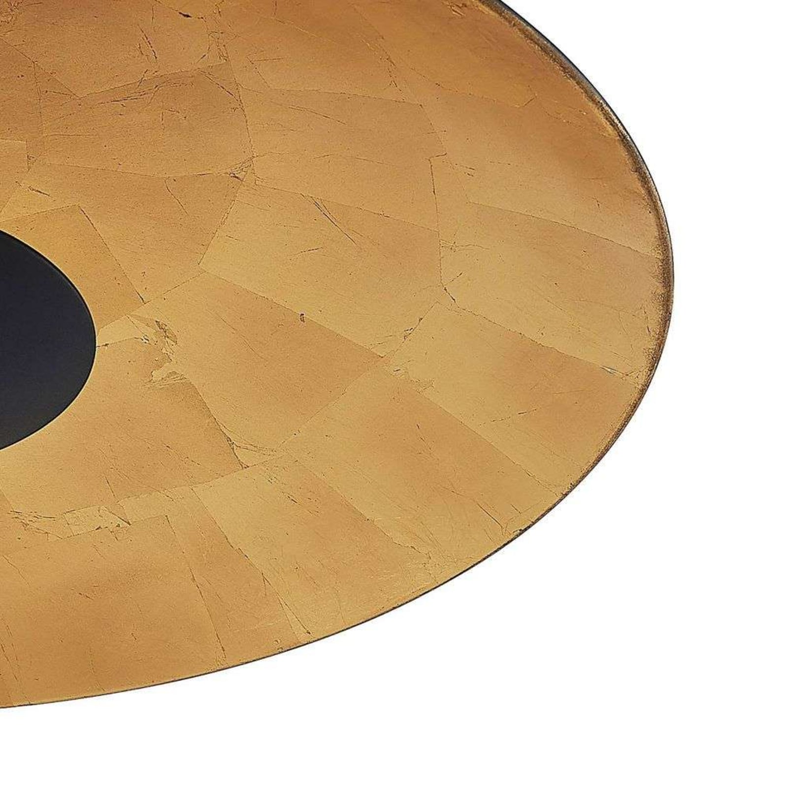 Lindby hanging light Narisara, Ø 80 cm, E27, black-gold Lindby hanging light Narisara, Ø 80 cm, E27, black-gold
