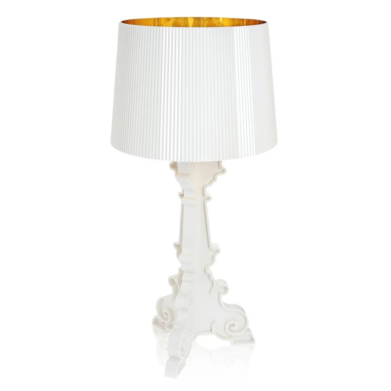 Kartell – Bourgie Tischleuchte Weiß/Gold