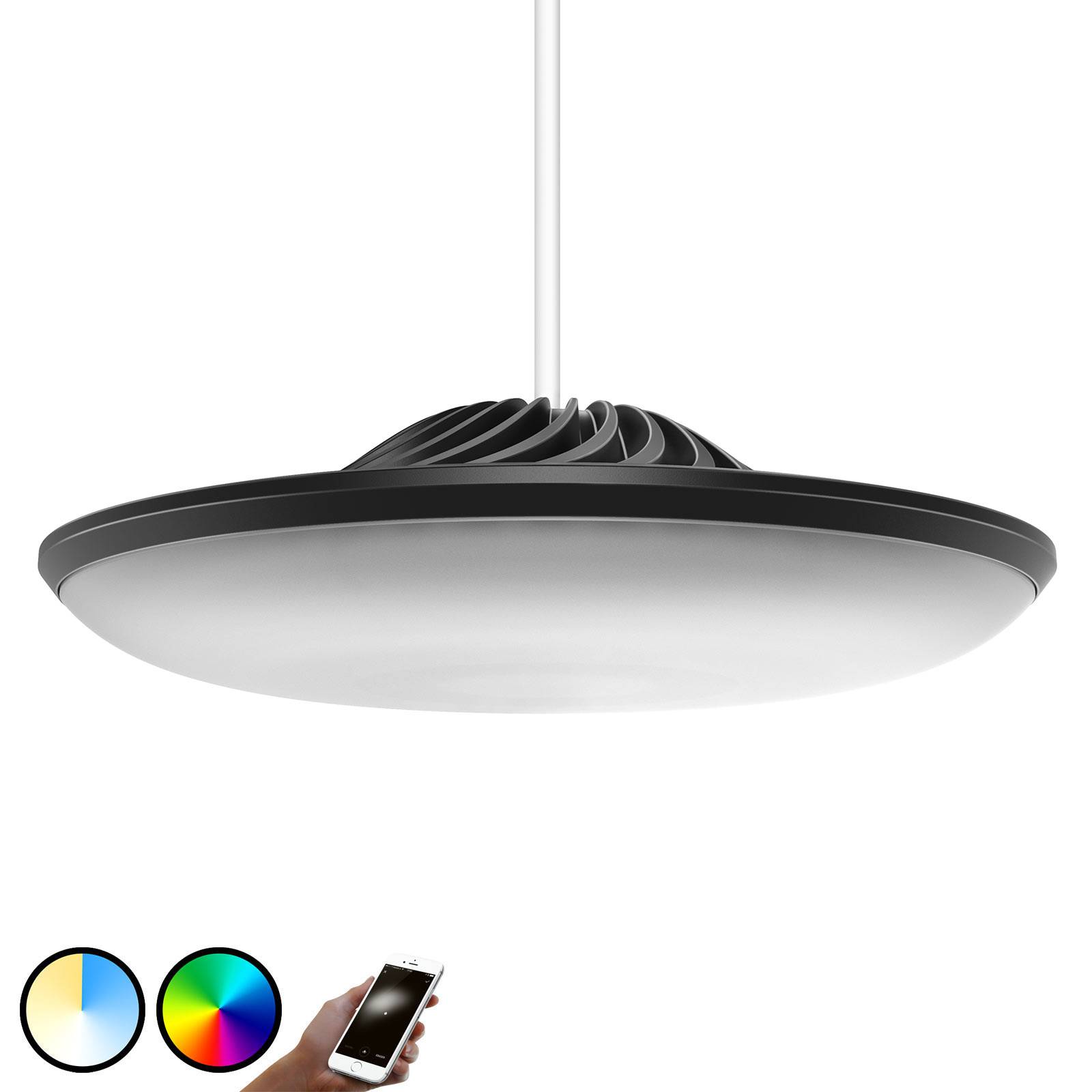 E-shop Luke Roberts Luvo LED závesné svietidlo v čiernej