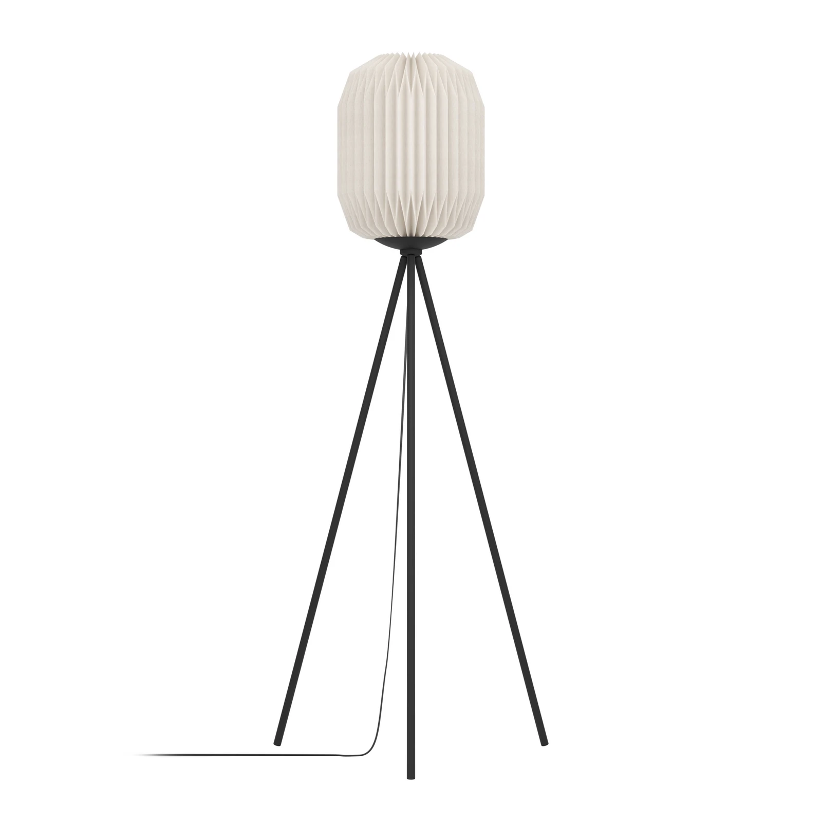 Belgrave állólámpa, magasság 141,5 cm, fekete/fehér, fém