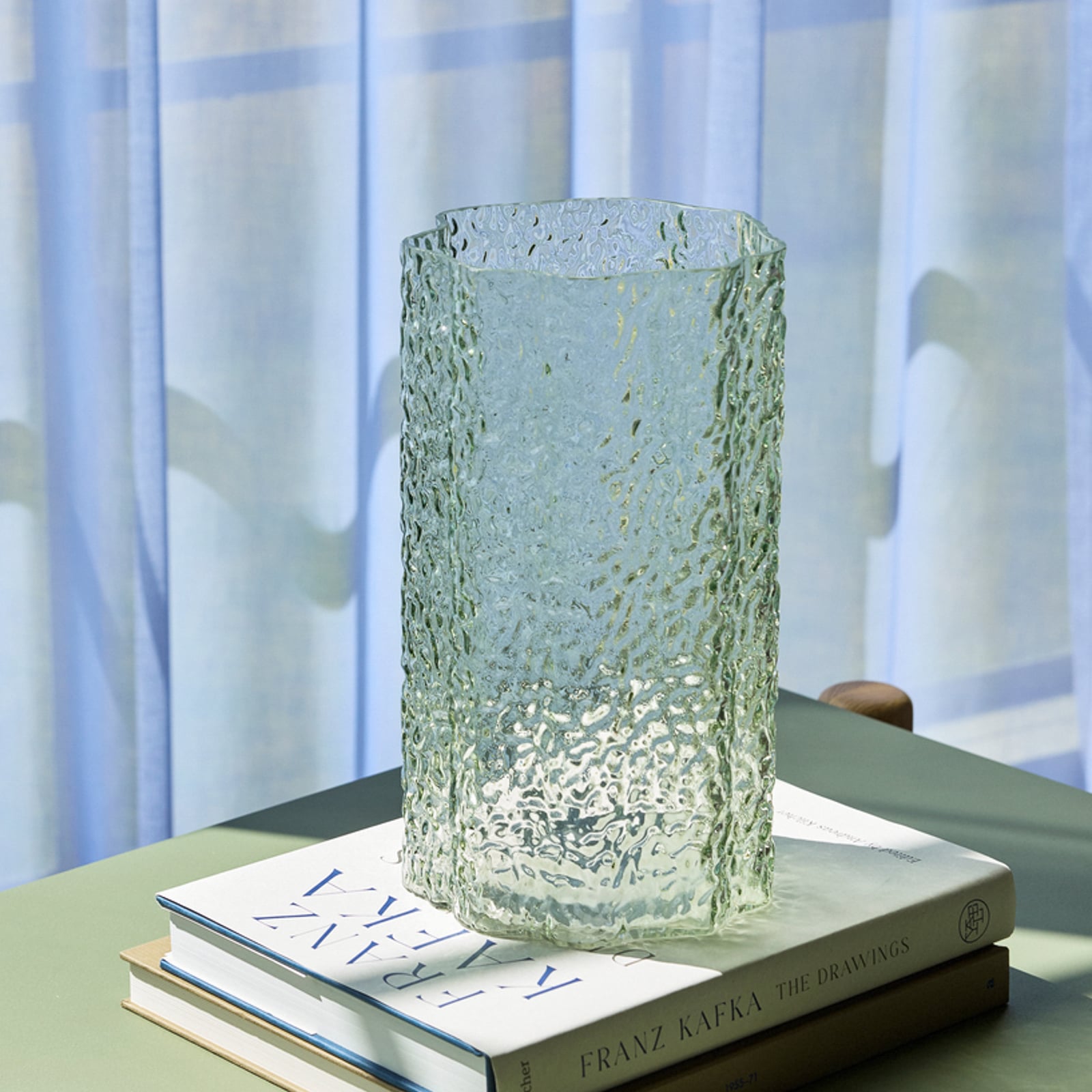 Vaso triplo, set da 3, verde/trasparente - Hübsch