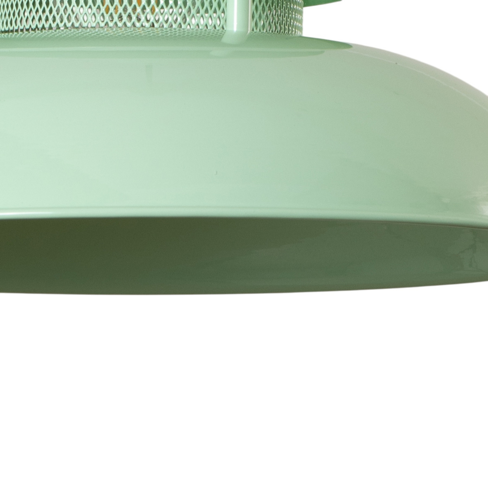 Lampa wisząca Lorenz, miętowa zieleń, Ø 34 cm, metal, E27