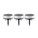 Kyren LED Smart Candeeiro de jardim 3 pcs. Preto/Opala - Lindby
