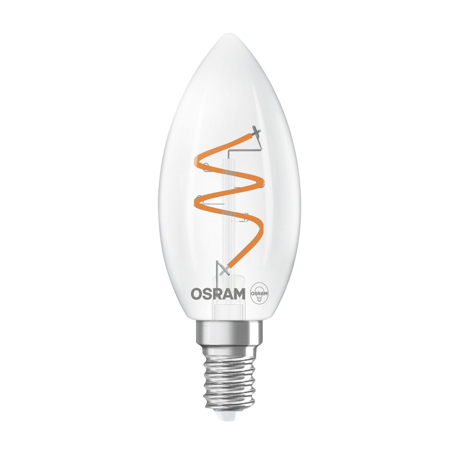 OSRAM LED Vintage B28 E14 4,6W 927 špirálové vlákno číre tmavé