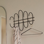 AYTM Wandgarderobe Moveo, schwarz, Stahl