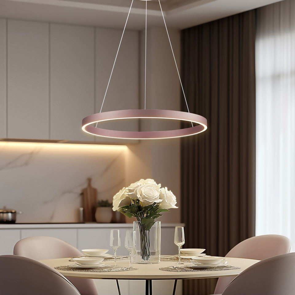 Lucande Yonam 1 LED Smart Taklampa Coffee, brun / rost från Lucande